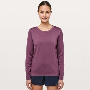 LULULEMON VGU Swiftly tech long sleeve -vintage plum